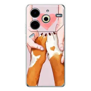 Чехол (ТПУ) Милые собачки для Tecno Pova 6 Neo 5G
