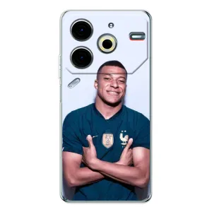 Чехол (TPU) с Футболистом на Tecno Pova 6 Neo 5G (Мбаппешичка)