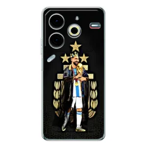 Чехлы Лео Месси Аргентина для Tecno Pova 6 Neo 5G (Месси король)