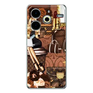 Чехол Стиль Louis Vuitton на Tecno Pova 6 Neo 5G (Мода Луи Виттон)
