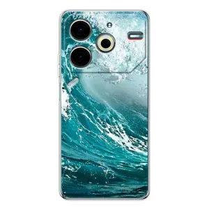 Летний Чехол на Tecno Pova 6 Neo 5G (Морская волна)