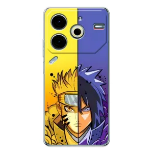 Купить Чехлы на телефон с принтом Anime для Tecno Pova 6 Neo 5G (Naruto Vs Sasuke)
