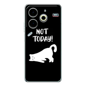 Бампер с изображением Котиков для Пова 6 Нео 5G (Not Today)