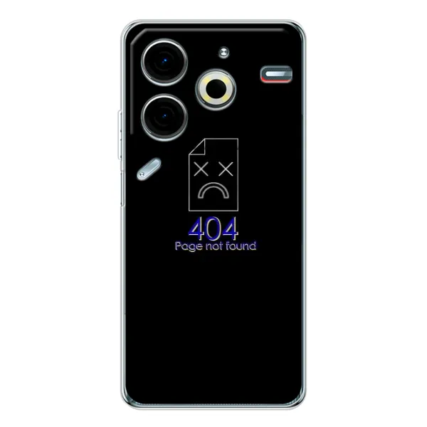 Чехол с рисунком «Ошибка 404» для TECNO Pova 6 Neo 5G Чехол с рисунком «Ошибка 404» для TECNO Pova 6 Neo 5G