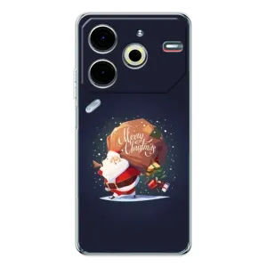 Чехол Санта Клаус для Tecno Pova 6 Neo 5G (Подарки от Санты)