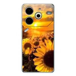 Чехол с Цветами для Tecno Pova 6 Neo 5G (поле подсолнухов)