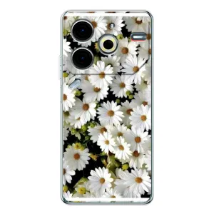 Чехол с ромашками на Tecno Pova 6 Neo 5G (Рамка в ромашках)