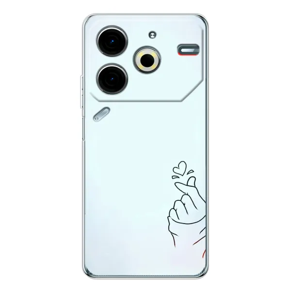 Чехол с рисунком «Сердце на голубом» для TECNO Pova 6 Neo 5G Чехол с рисунком «Сердце на голубом» для TECNO Pova 6 Neo 5G