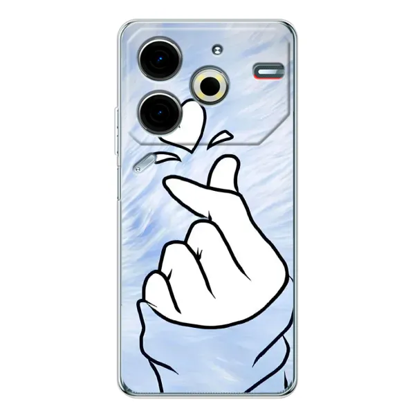 Чехол с рисунком «Сердечка знак» для TECNO Pova 6 Neo 5G Чехол с рисунком «Сердечка знак» для TECNO Pova 6 Neo 5G