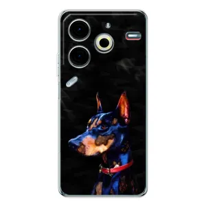 Бампер для Tecno Pova 6 Neo 5G с картинкой "Песики" (Собака Мопс)