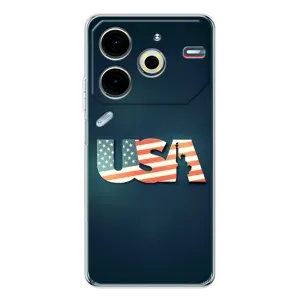Чехол Флаг USA для Tecno Pova 6 Neo 5G