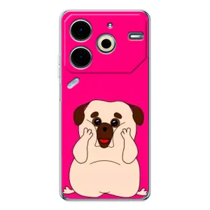 Чехол (ТПУ) Милые собачки для Tecno Pova 6 Neo 5G (Веселый Мопсик)