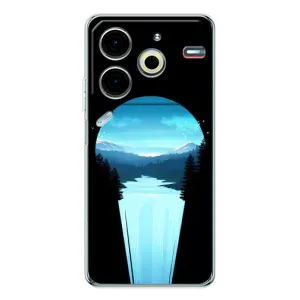 Летний Чехол на Tecno Pova 6 Neo 5G (Синий Водопад)