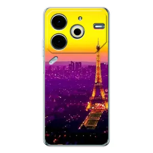 Чехол с Эйфелевой башней на Tecno Pova 6 Neo 5G (Яркая башня)