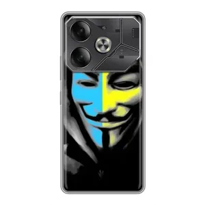Чехол с Украинской символикой на Пова 6 (Анонимус патриот)