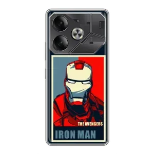 Чохол Супергерой Залізна Людина на Tecno Pova 6 (Art Iron man)