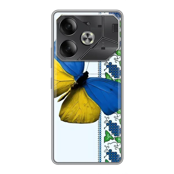 Чехол с рисунком «Бабочка» для TECNO Pova 6 Чехол с рисунком «Бабочка» для TECNO Pova 6