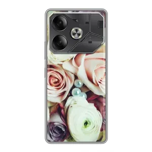 Чохли з принтом Троянд для Tecno Pova 6 (Букет Троянд)