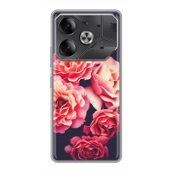 Чехол с рисунком «Бутоны» для TECNO Pova 6 Чехол с рисунком «Бутоны» для TECNO Pova 6