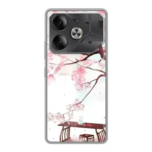 Чехол с принтом САКУРЫ на Tecno Pova 6 (Чайная церемония)