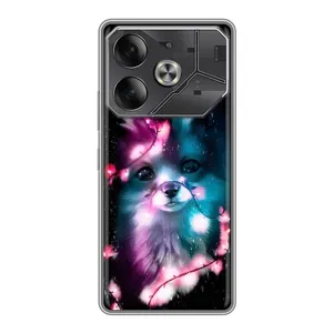 Чехол с Лисичкой для Tecno Pova 6 (Черная Лиса)
