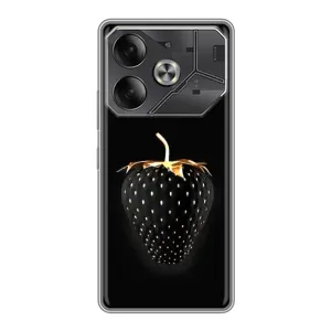 Чохол з зображенням смачної їжі для Tecno Pova 6 (Чорна полуниця)