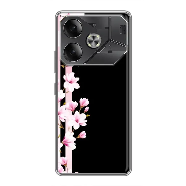 Чехол с рисунком «Цветочки» для TECNO Pova 6 Чехол с рисунком «Цветочки» для TECNO Pova 6