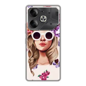 Чохол з картинкою Модні Дівчата Tecno Pova 6 (Дівчина в окулярах)