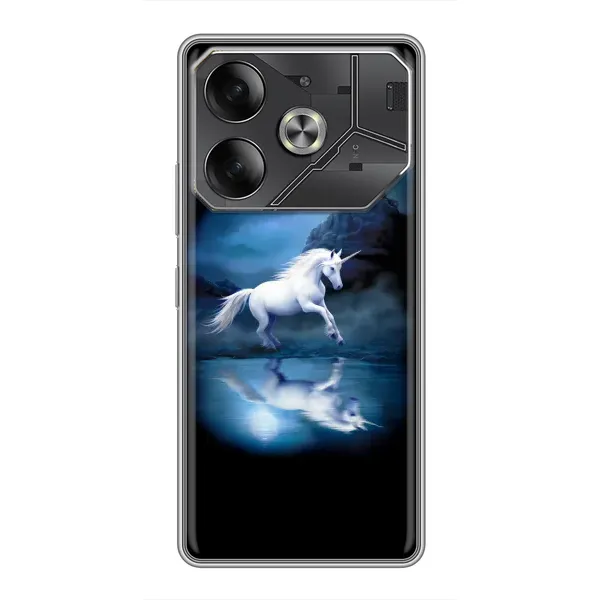 Чехол с рисунком «Единорог» для TECNO Pova 6 Чехол с рисунком «Единорог» для TECNO Pova 6