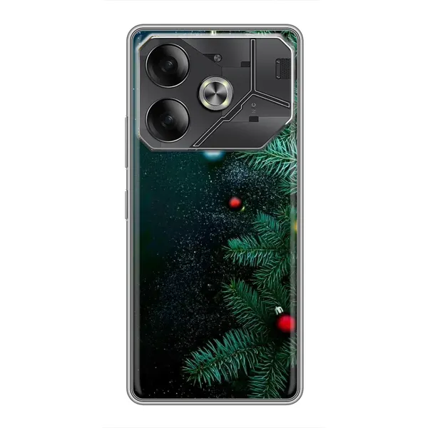 Чехол с рисунком «Елка» для TECNO Pova 6 Чехол с рисунком «Елка» для TECNO Pova 6