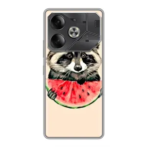 Силіконовий Чохол з Энотами  на Tecno Pova 6 (Єнот)