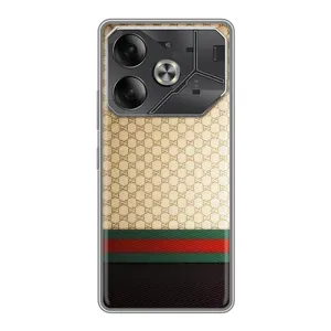 Чохли бренд ГУЧЧІ для Tecno Pova 6 (Фон Гуччі)