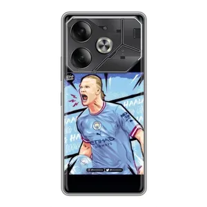 Чехлы с принтом для Tecno Pova 6 Футболист (гол Эрлинг Холланд)