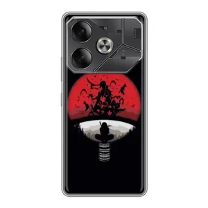 Чехлы с картинкой Итачи Учиха на Tecno Pova 6 (Итачи на черном)