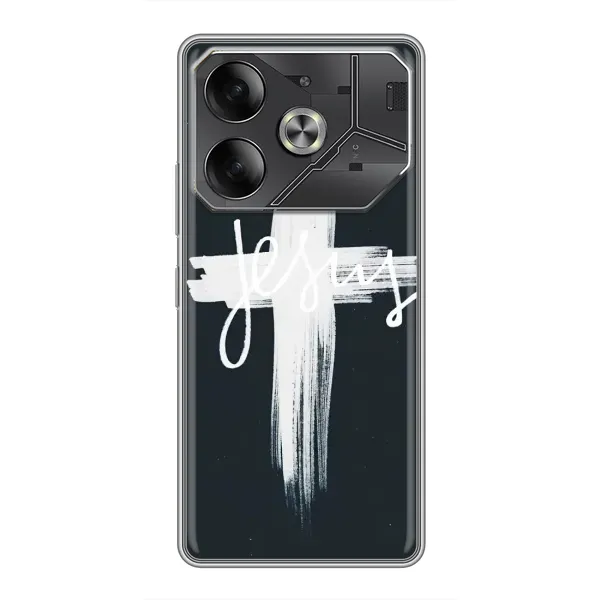 Чехол с рисунком «Jesus» для TECNO Pova 6 Чехол с рисунком «Jesus» для TECNO Pova 6