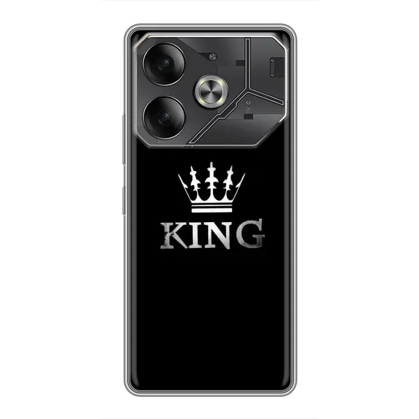 Чехол с рисунком «KING» для TECNO Pova 6 Чехол с рисунком «KING» для TECNO Pova 6