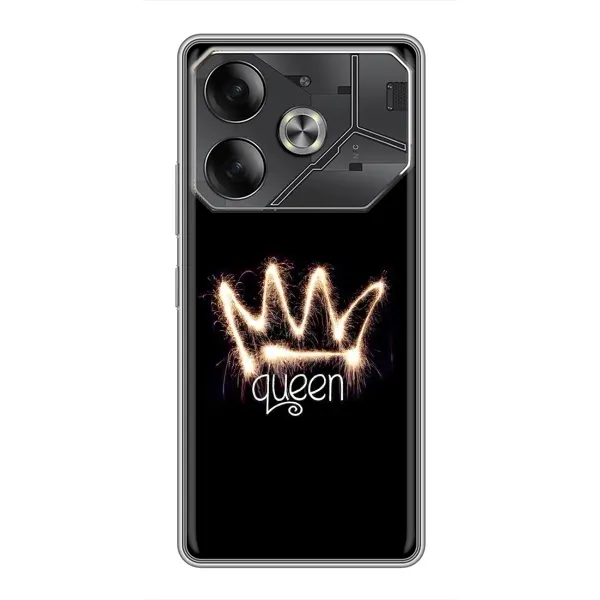 Чехол с рисунком «Корона» для TECNO Pova 6 Чехол с рисунком «Корона» для TECNO Pova 6