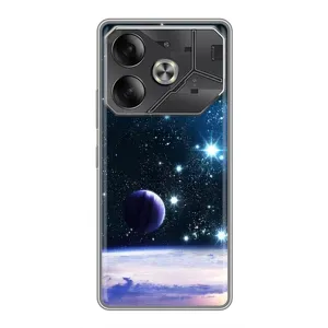 Чохол (ТПУ) з планетами на Tecno Pova 6 (Космічний вид)