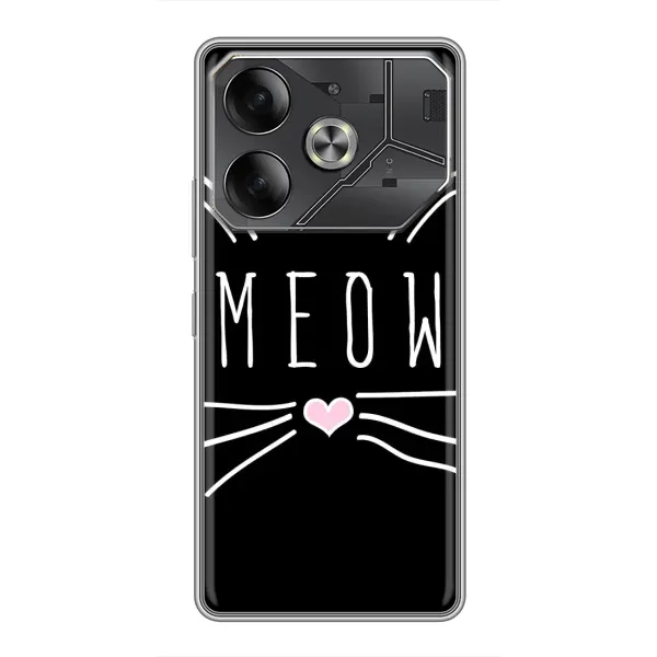 Чехол с рисунком «КОТИК MEOW» для TECNO Pova 6 Чехол с рисунком «КОТИК MEOW» для TECNO Pova 6