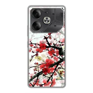 Чехол с принтом САКУРЫ на Tecno Pova 6 (Красивая Сакура)