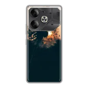 Силиконовый Чехол с одуванчиками на Tecno Pova 6 (Красивый одуванчик)