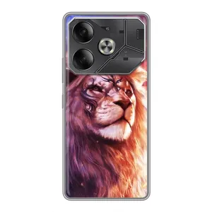 Чехол с картинкой на Tecno Pova 6 (Красочный ЛЕВ)