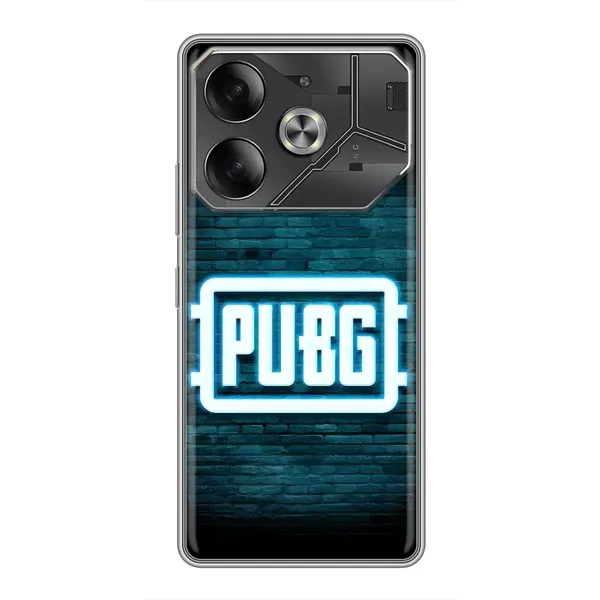 Чехол с рисунком «Лого PUBG» для TECNO Pova 6 Чехол с рисунком «Лого PUBG» для TECNO Pova 6