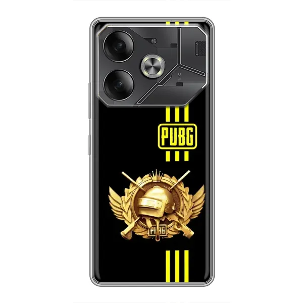 Чехол с рисунком «Лого PUPG» для TECNO Pova 6 Чехол с рисунком «Лого PUPG» для TECNO Pova 6