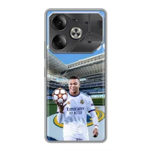 Чехол (TPU) с Футболистом на Tecno Pova 6 (Mbappe Real)