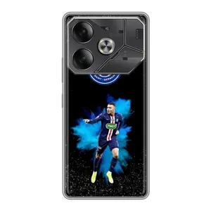 Чехол (TPU) с Футболистом на Tecno Pova 6 (Мбаппе ПСЖ)