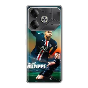 Чехол (TPU) с Футболистом на Tecno Pova 6 (MBAPPE)