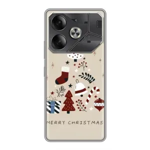 Чохол Санта Клаус для Tecno Pova 6 (Merry Christmas)