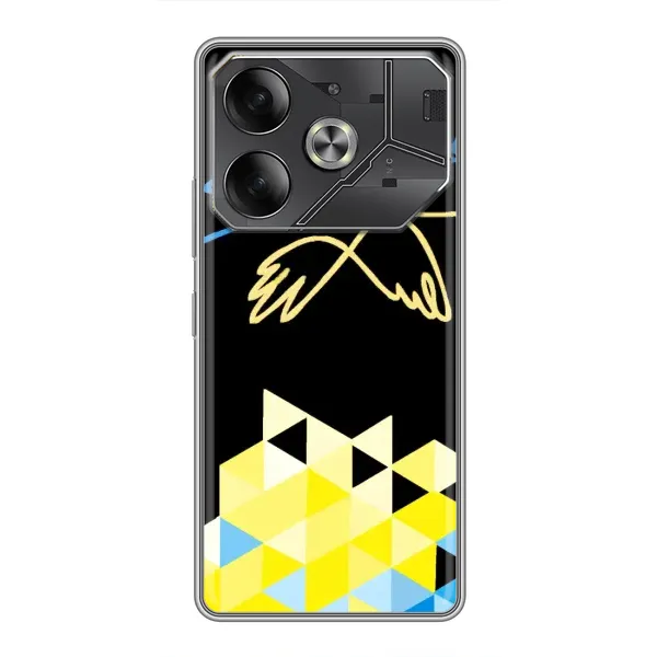 Чехол с рисунком «Мир для Украины» для TECNO Pova 6 Чехол с рисунком «Мир для Украины» для TECNO Pova 6
