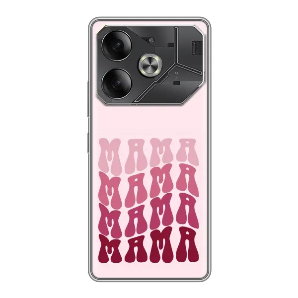 Чехол с рисунком «Надпись мама» для TECNO Pova 6 Чехол с рисунком «Надпись мама» для TECNO Pova 6